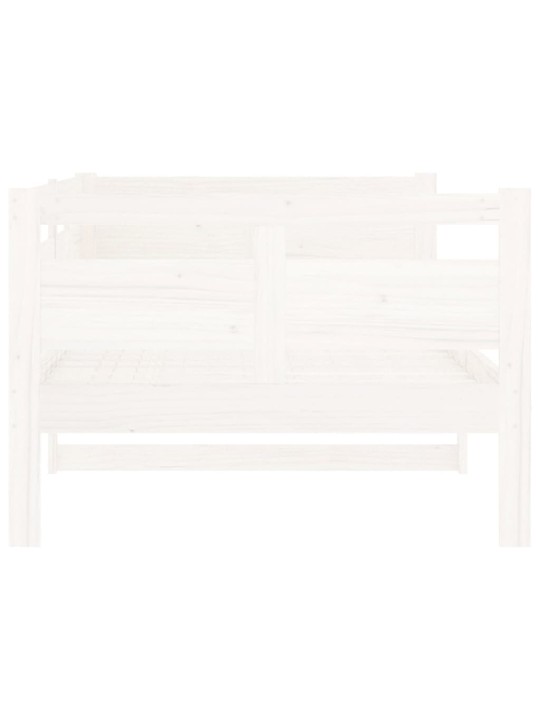 Válenda bílá masivní borové dřevo 90 x 200 cm