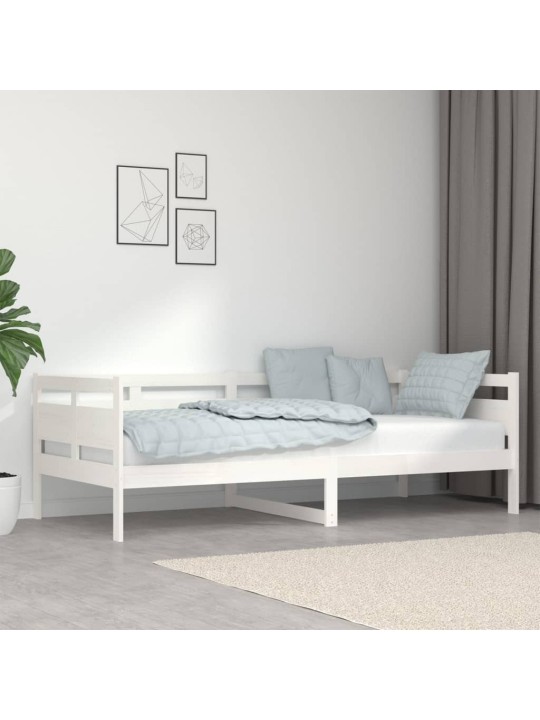 Válenda bílá masivní borové dřevo 90 x 200 cm
