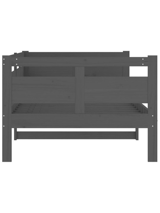 Válenda šedá masivní borové dřevo 90 x 200 cm