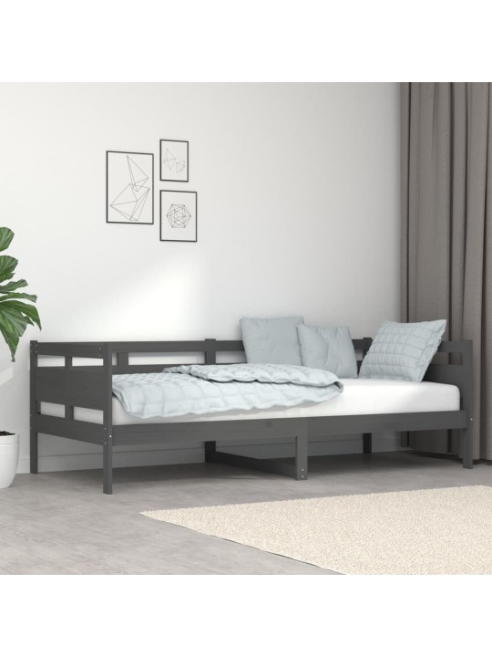 Válenda šedá masivní borové dřevo 90 x 200 cm
