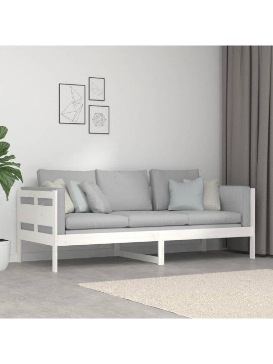 Válenda bílá masivní borové dřevo 80 x 200 cm