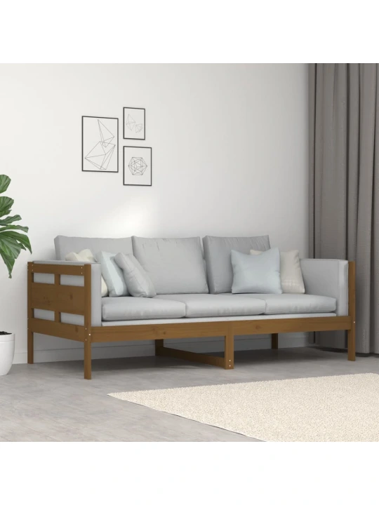 Válenda medově hnědá masivní borové dřevo 90 x 190 cm