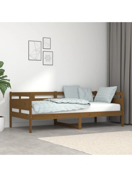 Válenda medově hnědá masivní borové dřevo 90 x 190 cm