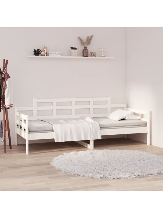 Válenda bílá masivní borové dřevo 90 x 200 cm