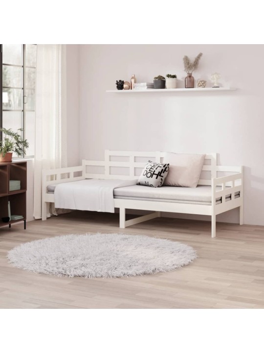 Válenda bílá masivní borové dřevo 80 x 200 cm
