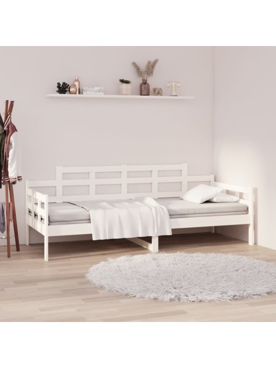 Válenda bílá masivní borové dřevo 90 x 190 cm