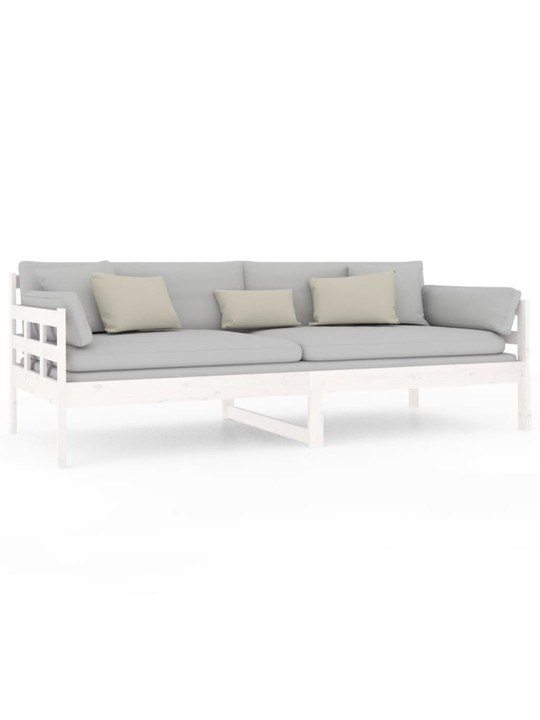 Válenda bílá masivní borové dřevo 90 x 200 cm