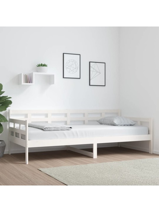 Válenda bílá masivní borové dřevo 90 x 200 cm