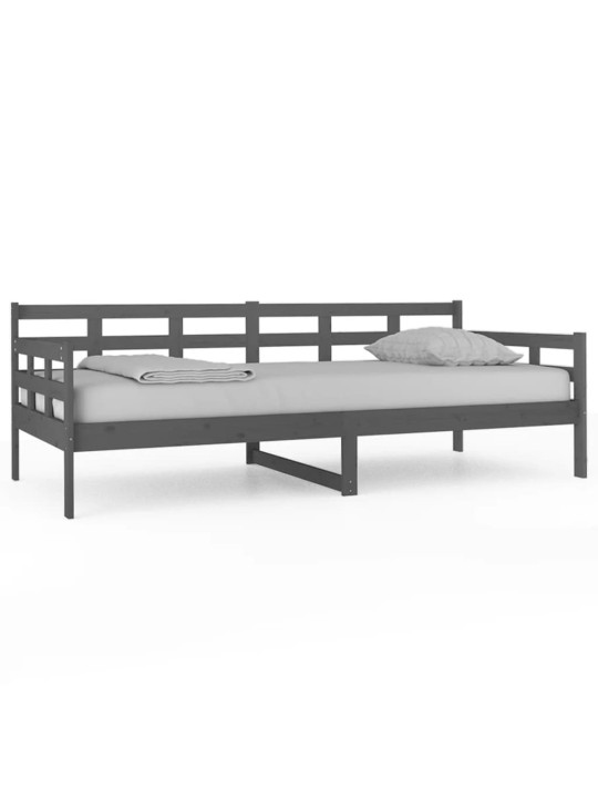 Válenda šedá masivní borové dřevo 90 x 200 cm