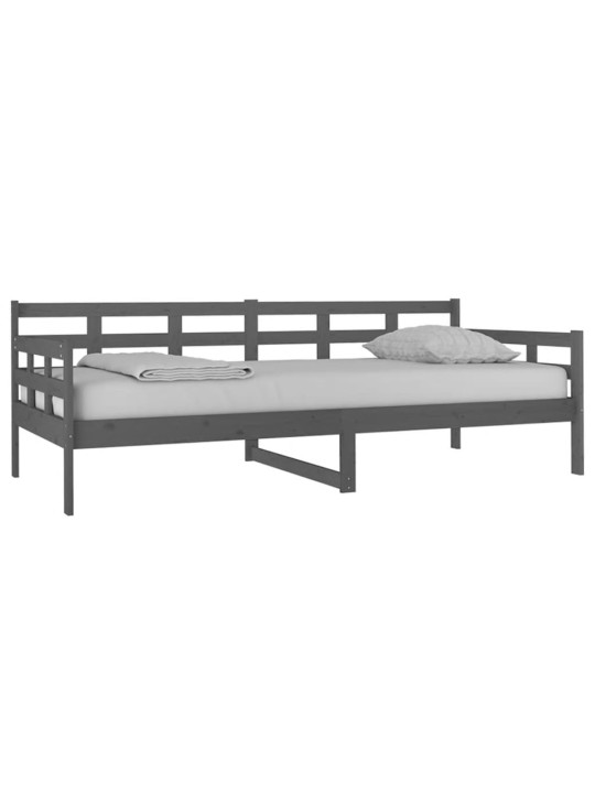 Válenda šedá masivní borové dřevo 90 x 200 cm