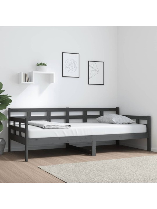 Válenda šedá masivní borové dřevo 90 x 200 cm