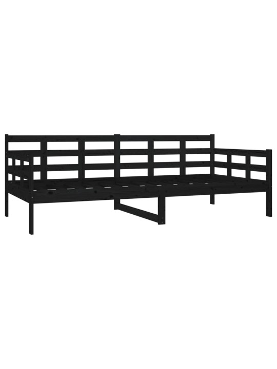 Válenda černá masivní borové dřevo 90 x 200 cm