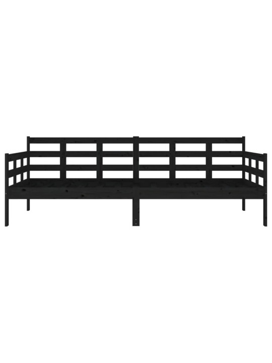 Válenda černá masivní borové dřevo 90 x 200 cm