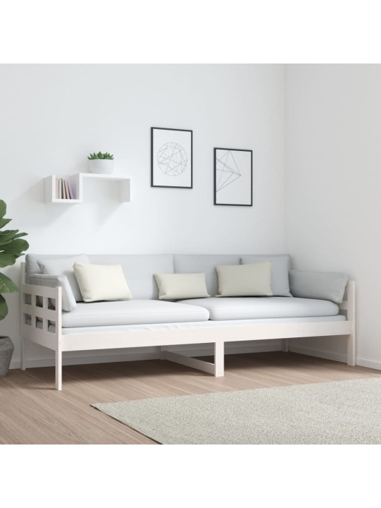 Válenda bílá masivní borové dřevo 80 x 200 cm