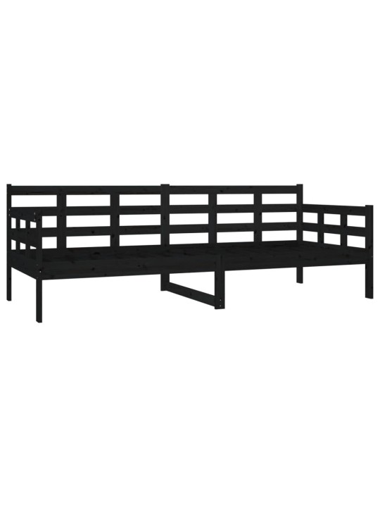 Válenda černá masivní borové dřevo 80 x 200 cm