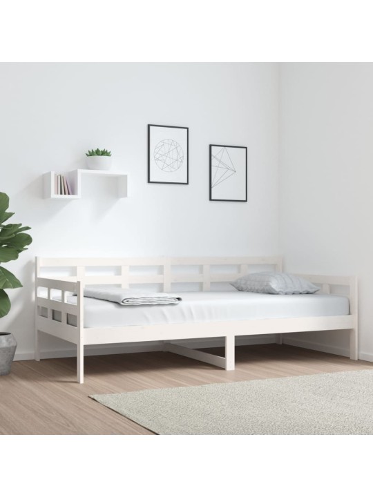 Válenda bílá masivní borové dřevo 90 x 190 cm