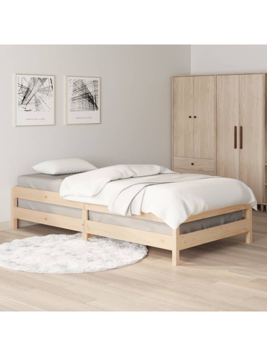 Stohovatelná postel 75 x 190 cm masivní borovice