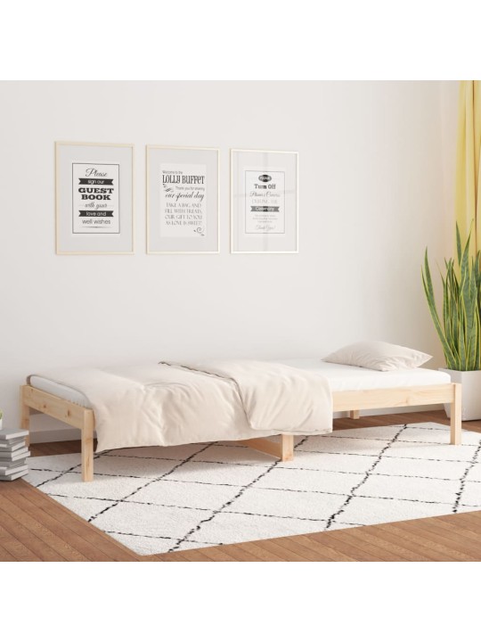 Válenda bez matrace 90 x 200 cm masivní borovice