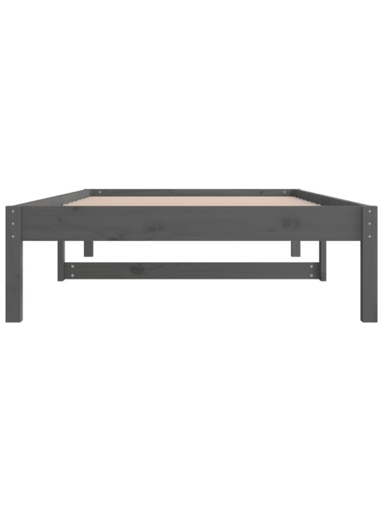 Válenda šedá 90 x 190 cm Single masivní borové dřevo