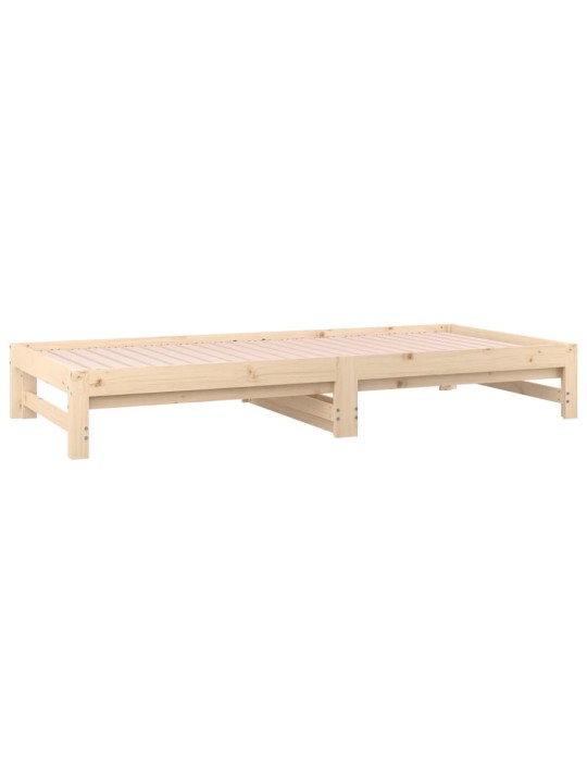 Výsuvná postel 2x (80 x 200) cm masivní borové dřevo
