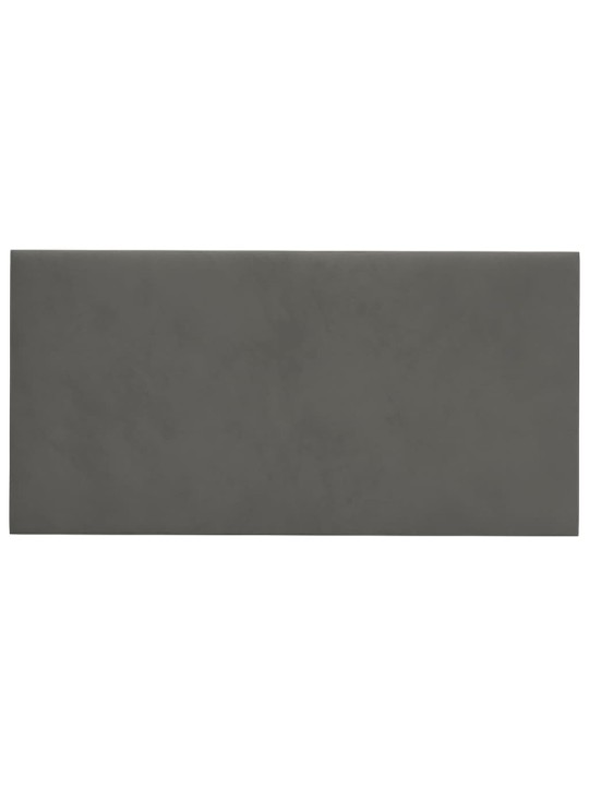 Nástěnné panely 12 ks tmavě šedé 60 x 30 cm samet 2,16 m²