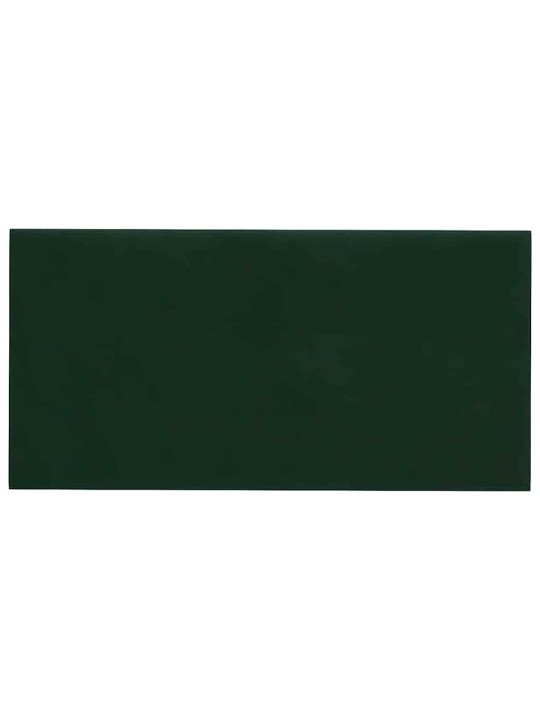 Nástěnné panely 12 ks tmavě zelené 60 x 30 cm samet 2,16 m²