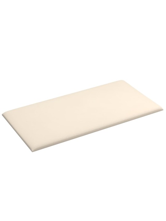 Nástěnné panely 12 ks krémové 60 x 30 cm samet 2,16 m²