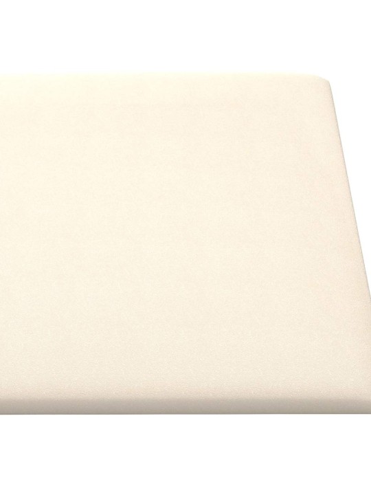Nástěnné panely 12 ks krémové 60 x 30 cm samet 2,16 m²