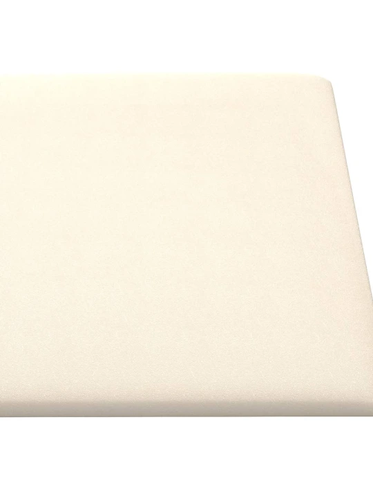 Nástěnné panely 12 ks krémové 60 x 30 cm samet 2,16 m²