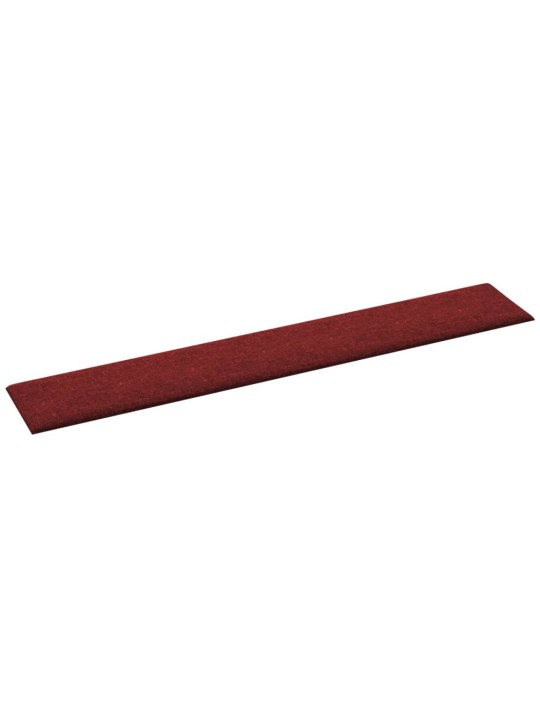 Nástěnné panely 12 ks vínové 90 x 15 cm textil 1,62 m²