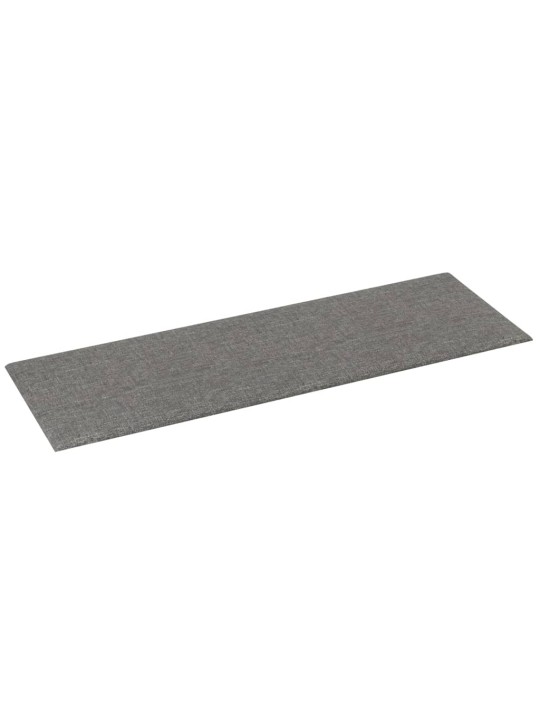 Nástěnné panely 12 ks světle šedé 90 x 30 cm textil 3,24 m²