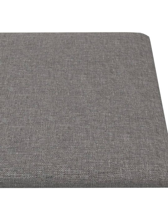 Nástěnné panely 12 ks světle šedé 90 x 30 cm textil 3,24 m²