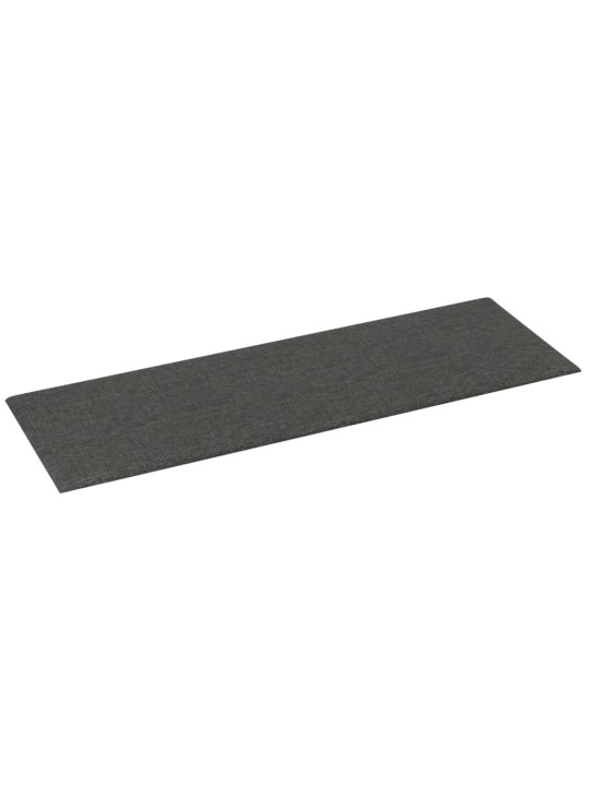 Nástěnné panely 12 ks tmavě šedé 90 x 30 cm textil 3,24 m²