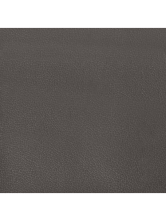 Nástěnné panely 12 ks šedé 90 x 30 cm umělá kůže 3,24 m²