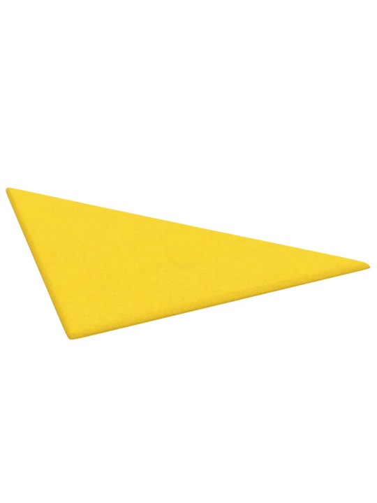 Nástěnné panely 12 ks světle žluté 30x30 cm textil 0,54 m²