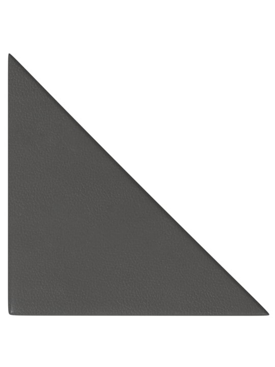 Nástěnné panely 12 ks šedé 30 x 30 cm umělá kůže 0,54 m²