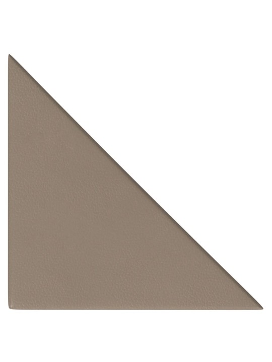 Nástěnné panely 12 ks cappuccino 30 x 30 cm umělá kůže 0,54 m²