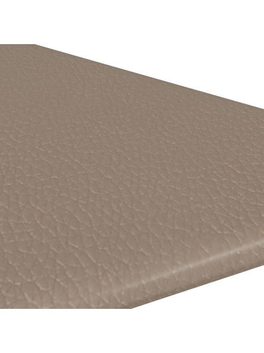 Nástěnné panely 12 ks cappuccino 30 x 30 cm umělá kůže 0,54 m²