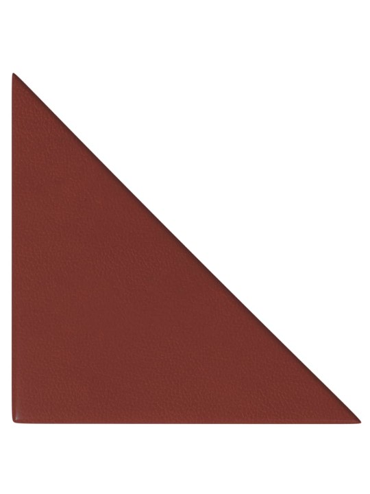 Nástěnné panely 12 ks vínové 30 x 30 cm umělá kůže 0,54 m²