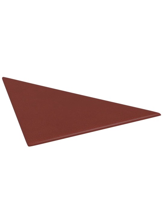 Nástěnné panely 12 ks vínové 30 x 30 cm umělá kůže 0,54 m²