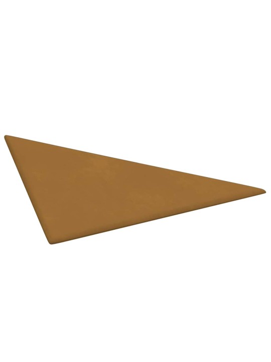 Nástěnné panely 12 ks hnědé 30 x 30 cm samet 0,54 m²