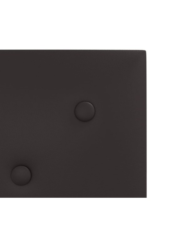 Nástěnné panely 12 ks černé 30 x 30 cm umělá kůže 1,08 m²