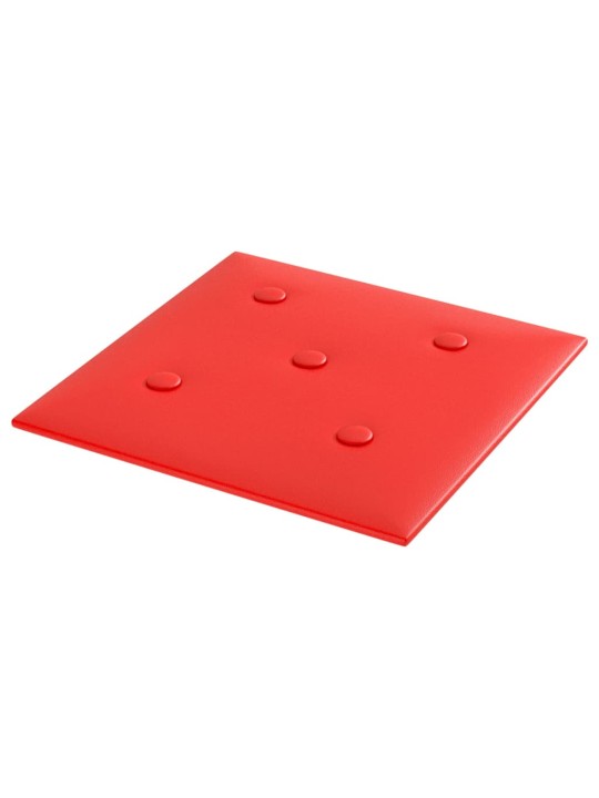 Nástěnné panely 12 ks červené 30 x 30 cm umělá kůže 1,08 m²