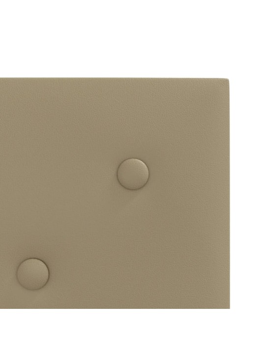 Nástěnné panely 12 ks cappuccino 30 x 30 cm umělá kůže 1,08 m²