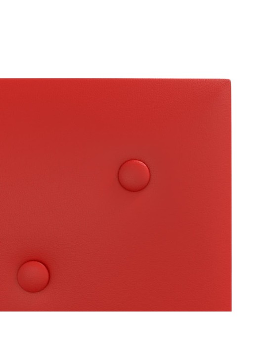 Nástěnné panely 12 ks vínové 30 x 30 cm umělá kůže 1,08 m²