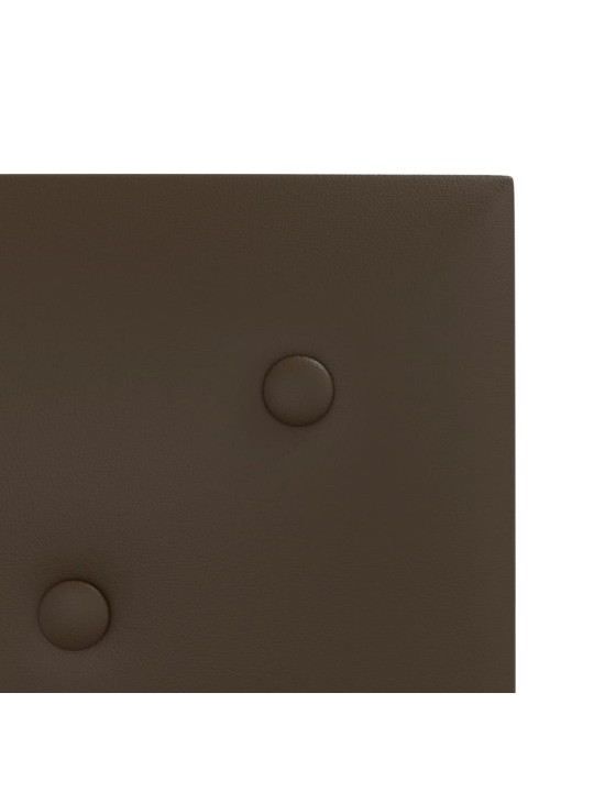 Nástěnné panely 12 ks hnědé 30 x 30 cm umělá kůže 1,08 m²