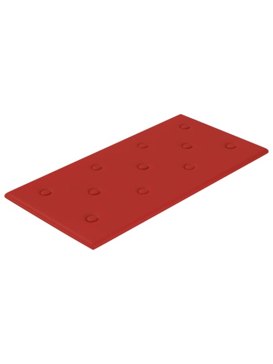 Nástěnné panely 12 ks vínové 60 x 30 cm umělá kůže 2,16 m²