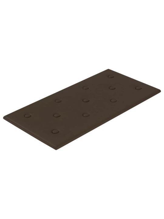 Nástěnné panely 12 ks hnědé 60 x 30 cm umělá kůže 2,16 m²