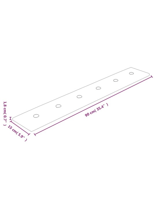 Nástěnné panely 12 ks krémové 90 x 15 cm umělá kůže 1,62 m²