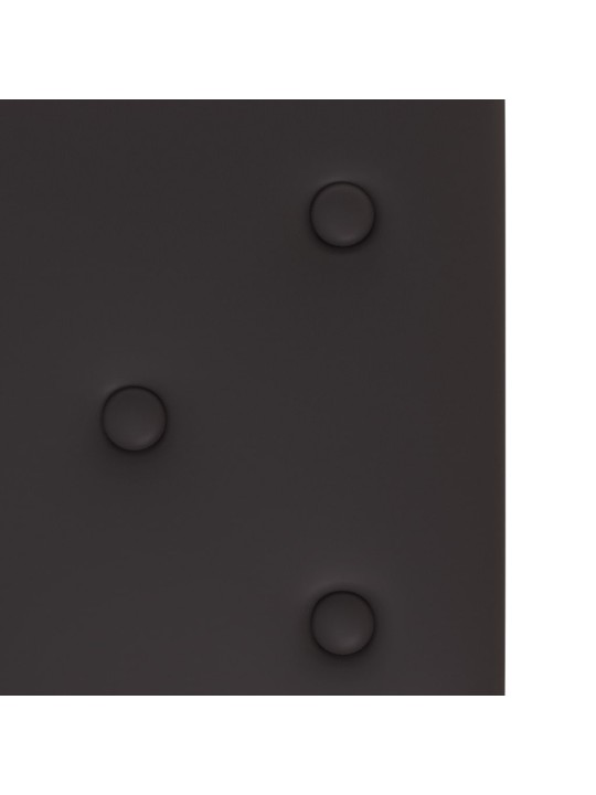 Nástěnné panely 12 ks černé 90 x 30 cm umělá kůže 3,24 m²